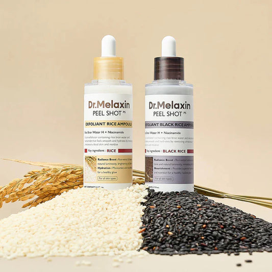 Dr.Melaxin Peel Shot Duo Pack (Black Rice + White Rice) – Rutina Facial Completa