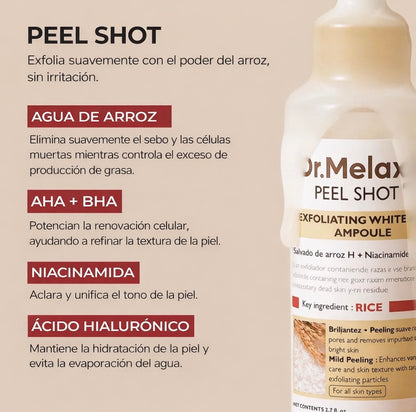 Dr.Melaxin Peel Shot Duo Pack (Black Rice + White Rice) – Rutina Facial Completa
