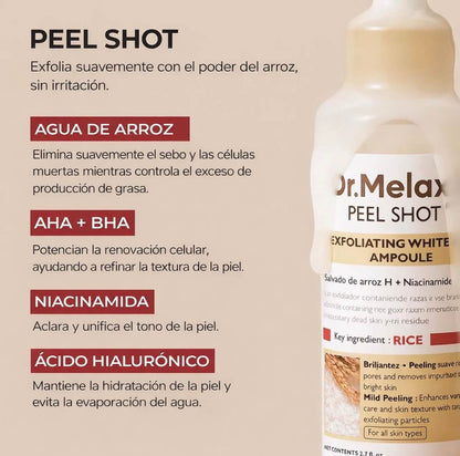 Dr.Melaxin Peel Shot Duo Pack (Black Rice + White Rice) – Rutina Facial Completa